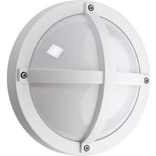 SG Armaturen Solo 1100 LED væglampe med skumringsrelæ, Ø27 cm, IP65, hvid
