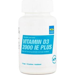 Vitamin D3 2000 IE+, 120 kapsler