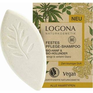 Logona Hårpleje Shampoo Fast Shampoo hamp og hyld 60 g (1.150,00 kr / 1 kg) - 60 g