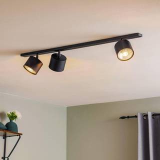 Loftlampe 1.047, 3 lyskilder, sort