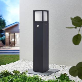 Lucande Dewari vejlampe, bevægelsessensor, E27, 65 cm, IP54