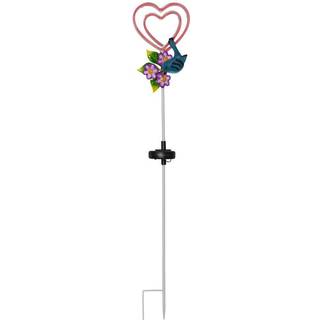 Star Trading - Solar Cell Lighting - Solar Cell Decoration Linny Heart - Red - 77 cm