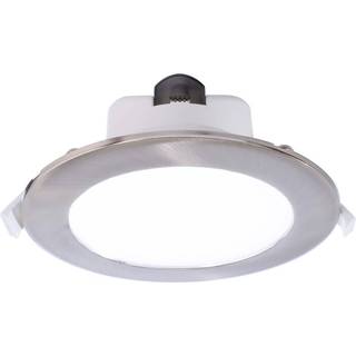 Indbygget loftlampe med LED Acrux, Ø 17 cm, sølvfarvet mat, CCT