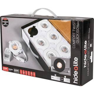 Hide-a-Lite Comfort Twist Downlight Pak med 6 stk., hvid