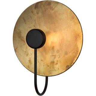 Konsthantverk Sol Væglampe Rå / Matsort 40 Cm - Væglamper Messing Black Matte - 4440-6