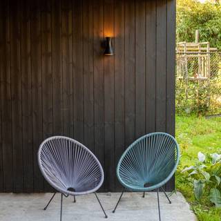 LUTEC BRUND udendørs væglampe, H21,8 cm, GUI10, IP44, sort