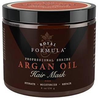 Argan Oil Hair Mask 100% Organic Argan & Almond Oils - Dyb balsam reparation t?r beskadiget farve behandlet og bleget h?r - Hydrater og stimulere