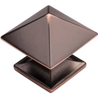 Hickory Hardware P3015-VBZ-SS Studio Collection Knap 1-1/4 tommer firkantet oli-rubbed bronze fremh?vet