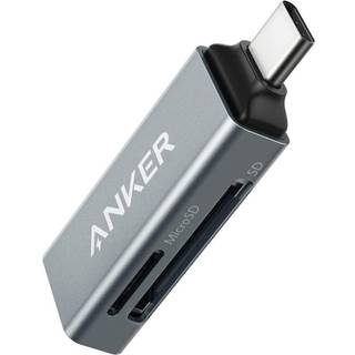 Anker 2-in-1 USB C to SD/Micro SD Card Reader Silver