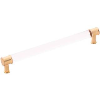 Hickory Hardware 1 Pack Solid Core Kitchen Cabinet tr?kker luksush?ndtag D?re og kommode skuffer 8-13/16 tommer (224 mm) Hole Center Crysacrylic