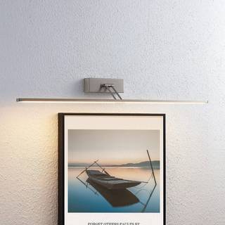 Lucande LED-gallerilampe Thibaud, 84 cm, nikkel, aluminium