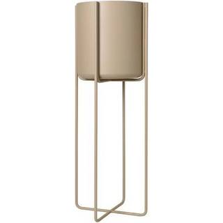 blomus Kena krukke på ben M h80,5 cm Ø29 cm Nomad (beige)