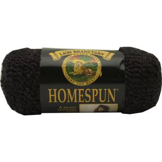Lion Brand Homespun 790-373 Black Indhold: 98% akryl, 2% polyester Vægt/længde: 170 g = ca. 169 meter Anbefalede pinde: 6.00 mm Strikkefasthed: 10 x 10 cm = 14 m x 20p Vask: Maskinvask 40°C.