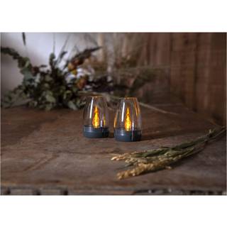 Star Trading - Solar Cell Lighting - Solar Cell Decoration Tropea - Graphite - 9 cm