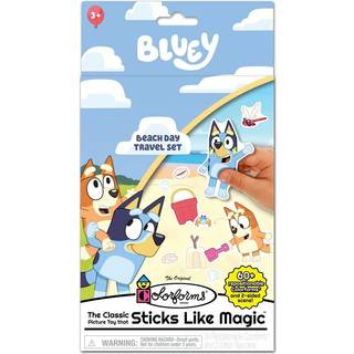 Colorforms Travel Set - Repositionable Pieces Stick Like Magic - Scenes and Pieces From the Show Bluey for Storytelling Fantinative Play - Alder