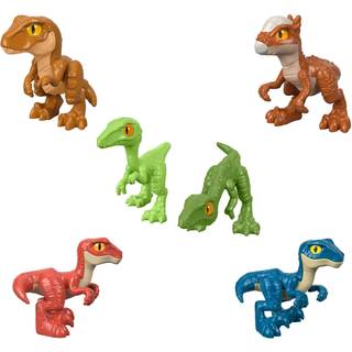 Fisher-Price Imaginext Jurassic World Dinosaur Toys Hatchlings 6-delt figur sæt til foregive legepladsbørnebørn i alderen 3 år