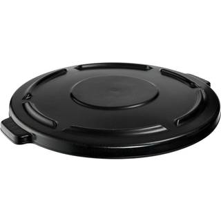 Låg til Rund plast beholder 167 Liter - Hvid