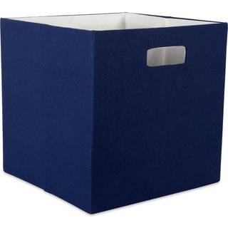 DII Polyester Cube Solid Nautical Blue Square