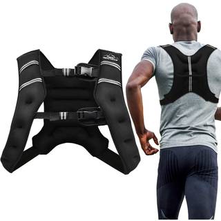 Aduro Sport Weated Vest Tr?ning Udstyr 4 kg/6 kg/12 kg/20 kg/25 kg kropsv?gt Vest for m?nd Kvinderb?rn (16 pund (7,26 kg))