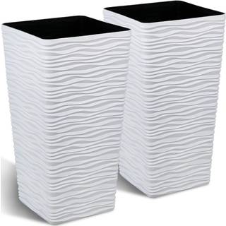 Worth Garden 2 -Pack Tall Tapered Planter - Plast