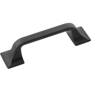 Hickory Hardware 1 Pack Solid Core Kitchen Cabinet trækker luksusskabehåndtag Hardware til døre og kommode skuffer 3 tommer Hole Center Black Iro