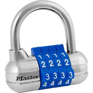Master Lock Set din egen kombination h?ngel?s gymnastikskabel?s med kode til sikring af indend?rs v?rdigenstande farve kan variere 1523d
