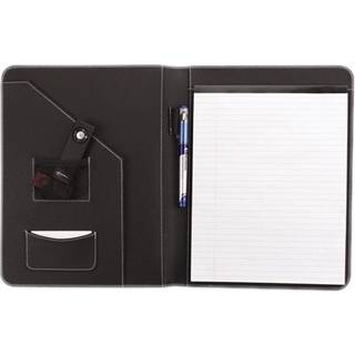 Universal 32660 l?der-look pad folio inde i klaplomme m/kortholder sort