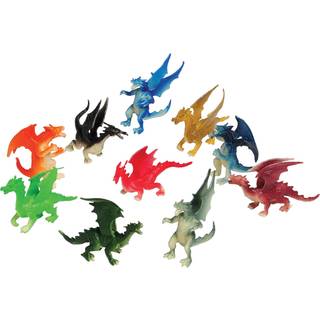 U.S. Toy Assortered Color and Design Mini Dragon Action Figures (12) 36 m?neder - 10 ?r