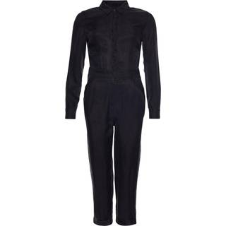Superdry Cupro skjorte-jumpsuit med lange ærmer