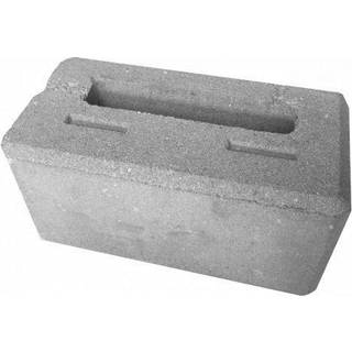 Nordic Block hjørne glat grå 30 x 15 x 15 cm