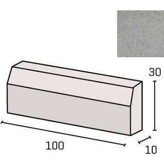 IBF Fortovskantsten - 7/10x30x100 Cm Lige Grå