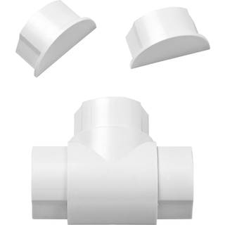 D-Line PVC Kabelkanal adapter kit (50x25 mm.) | Hvid
