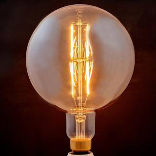E27 LED-pære filament 8 W 800lm 1.800 K rav globe LED Lindby, dæmpbar, Glas