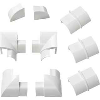 D-Line adaptersæt 22X22MM, hvid ➞ På lager - klar til levering