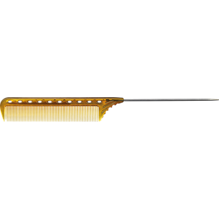 YS Park Tail Comb No. 102 Camel/Yellow - 220 mm