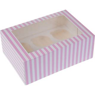 Kageboks til 6 Cupcakes - Pink 2 stk., House of Marie