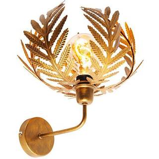 Vintage væglampe guld - Botanica