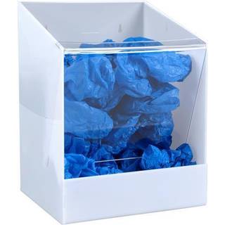 Multidispenserbox, hvid, akryl, til vægophæng 1stk