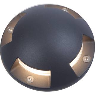 Lindby gulv-spotlight med LED Huban, 15 cm, 4 lyskilder, antracit