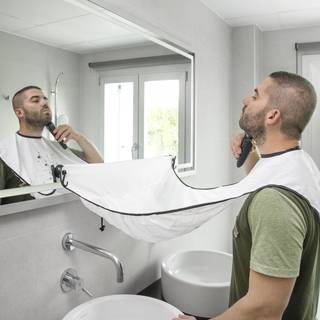 Bibdy hagesmæk til barbering med sugekopper