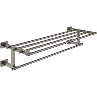 Grohe Essentials Cube new håndklædehylde 600x210mm m/håndkl.stang børstet hard