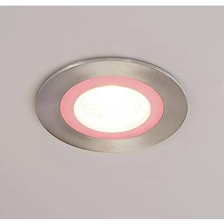 Lindby Noor LED-indbygningsspot RGBW, nikkel