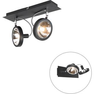Design Spotlight sort 2-lys justerbar - Nox