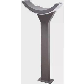 Lucande LED-gadelampe Halv, 60 cm, antracit, metal, IP54