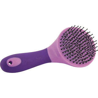 HG Softtouch man/halebørste lilla/lavendel, 10 cm