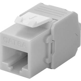 Cat 6A UTP Keystone stik - Grå