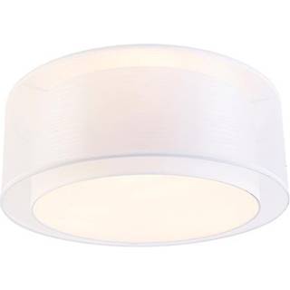 Moderne loftslampe hvid 50 cm 3-lys - Drum Duo