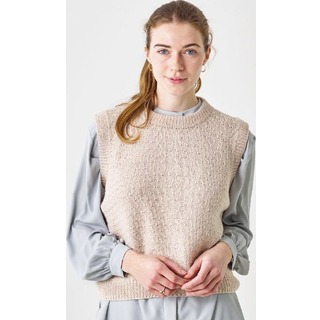 Leonora Strikkeopskrift 890405 Vest med struktur