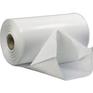 Plastikrørfilm hvid 50cmx300m 100my rørfolie endeløse baner