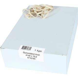 Siam Gummibånd 140x10,0mm hvid (1000g)
